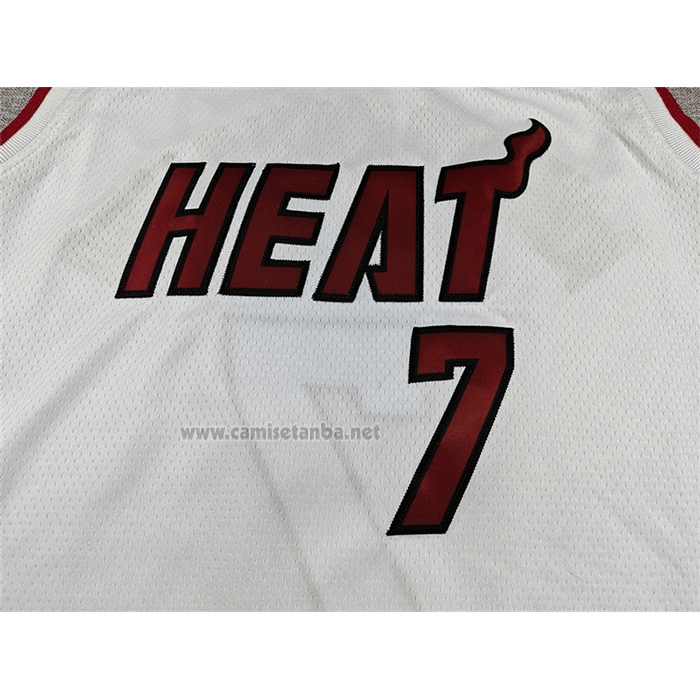 Camiseta Miami Heat Giannis Antetokounmpo NO 7 Association Blanco